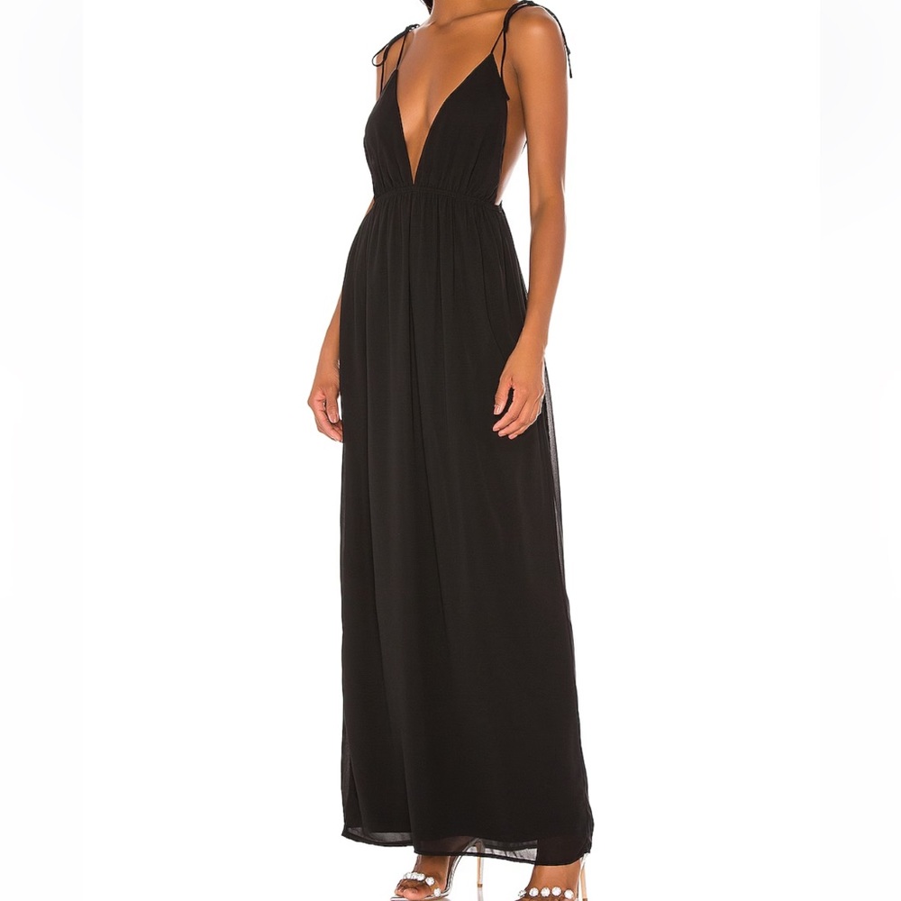 SOLD superdown Natasha maxi dress in Black - Picture 2 of 5